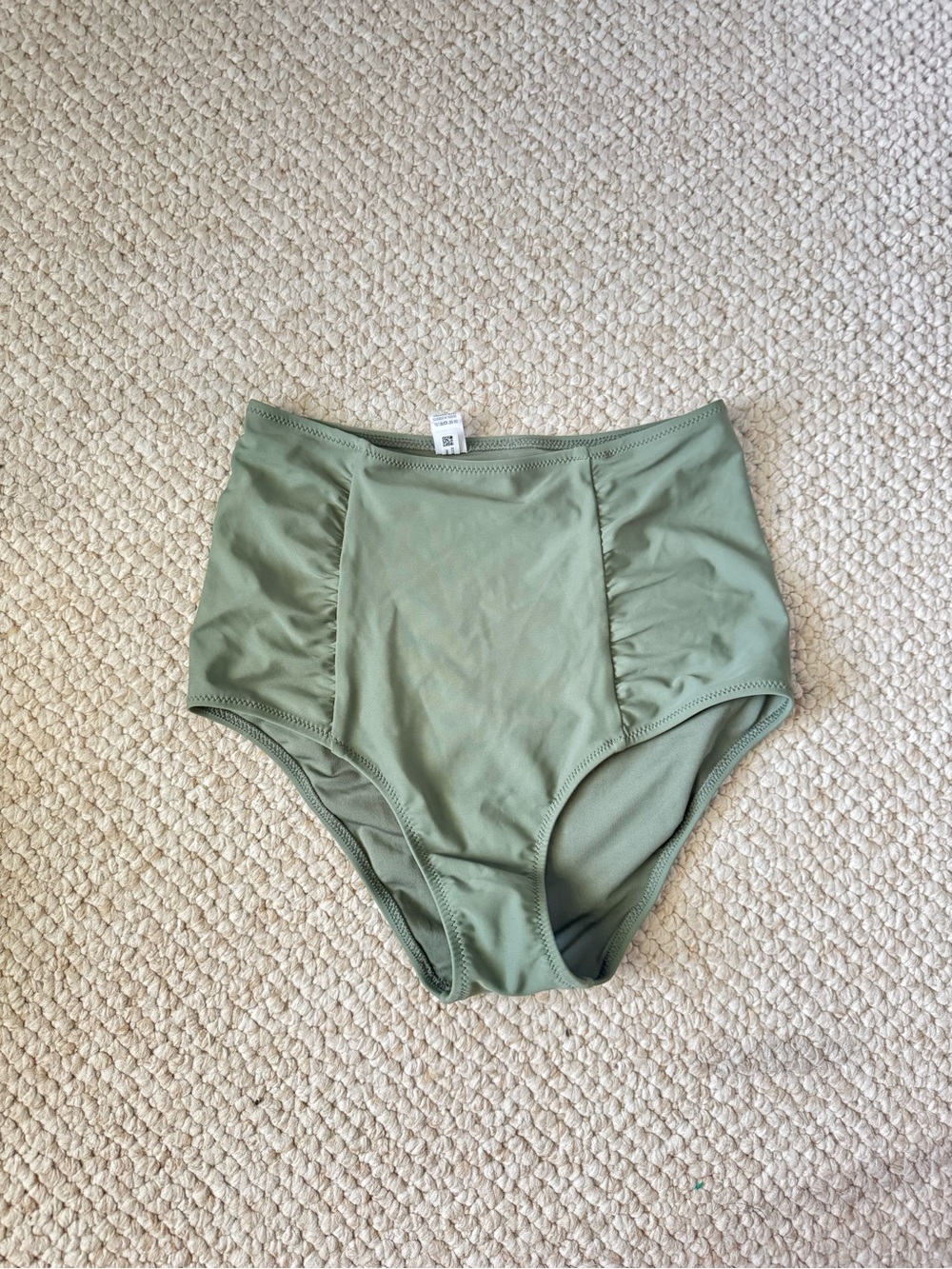 aerie Sage Green High-Waisted Bikini Bottoms
